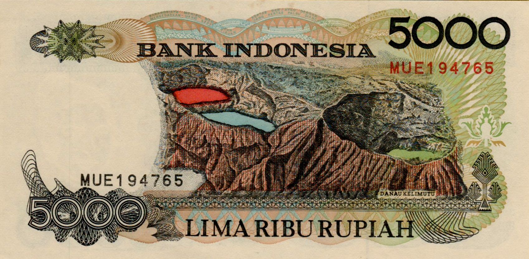 Indonesia 5000 1997 UNC P-130/f